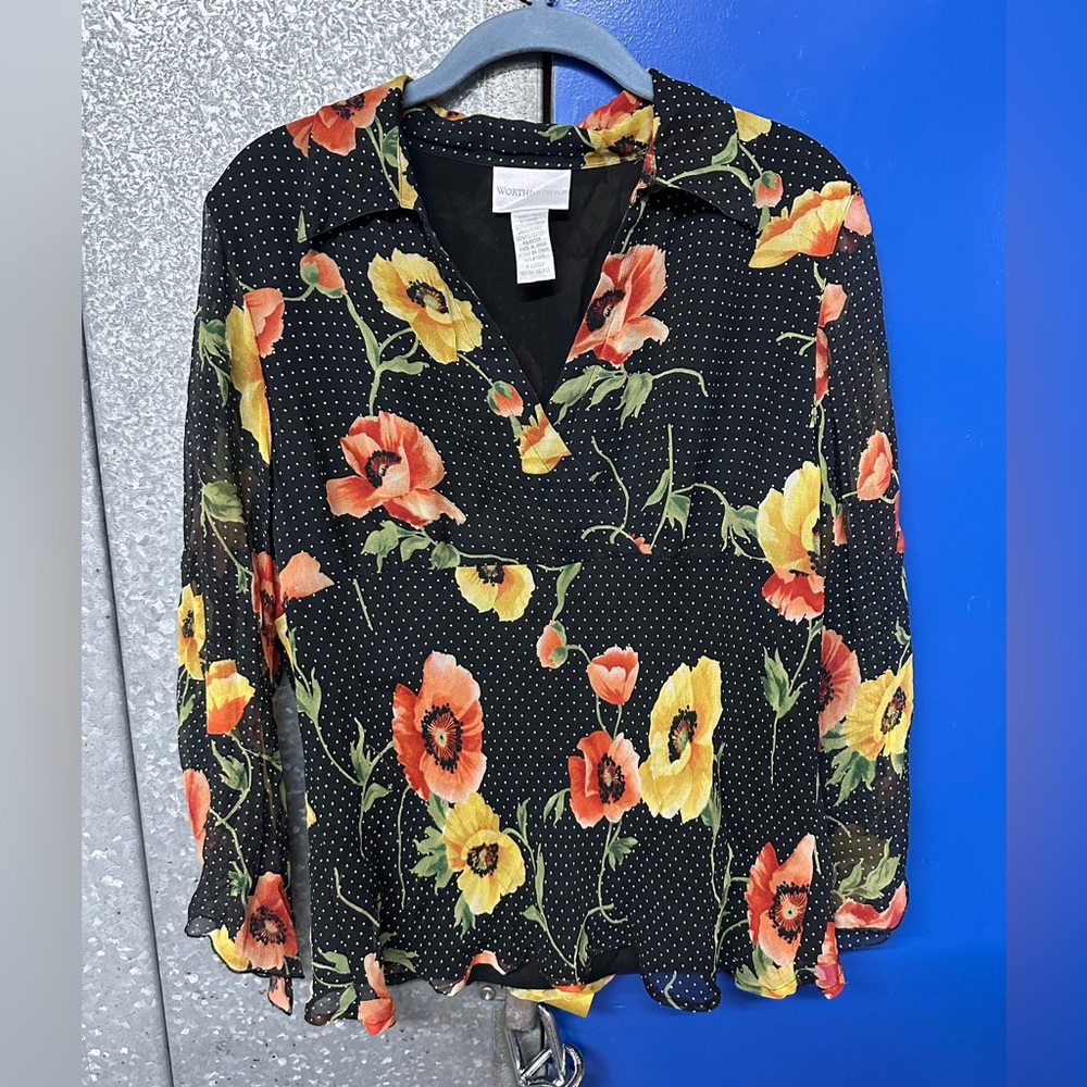 Worthington Floral Blouse